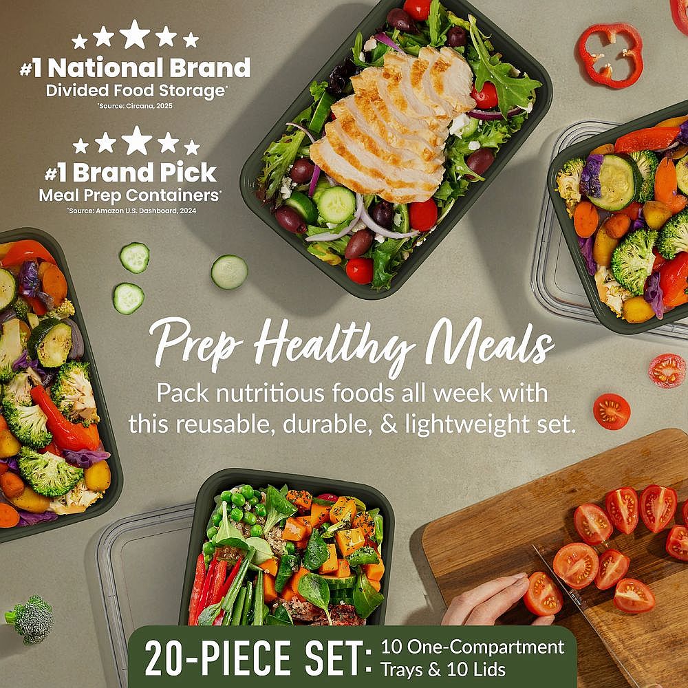 Bentgo Prep 1-Compartment Meal Prep Containers (20-Piece) - Image 33